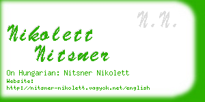 nikolett nitsner business card